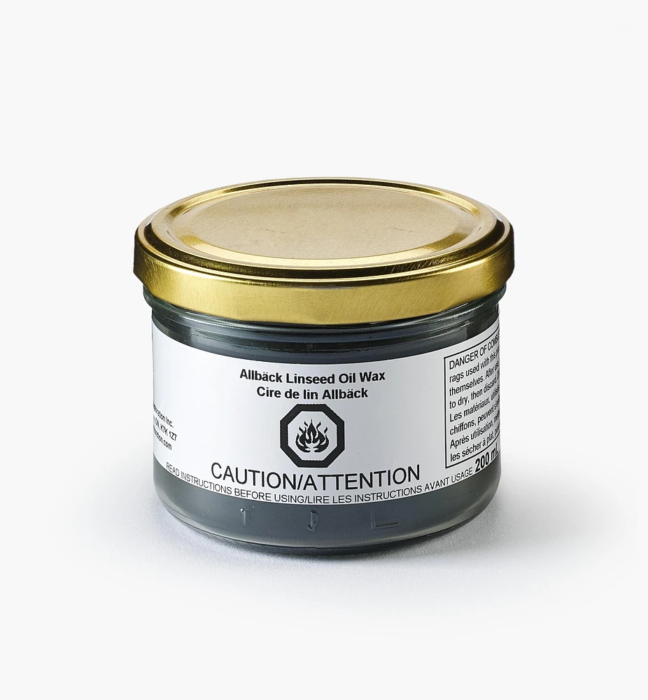 Allbäck Black Linseed Oil Wax