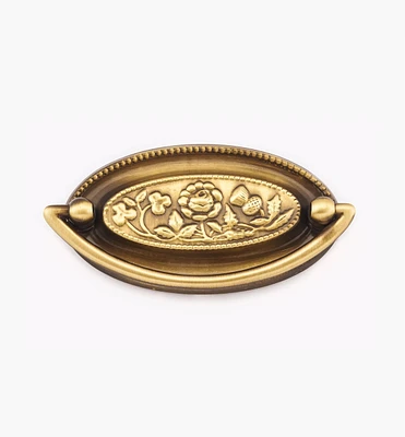 Pressed Floral Plate Pull