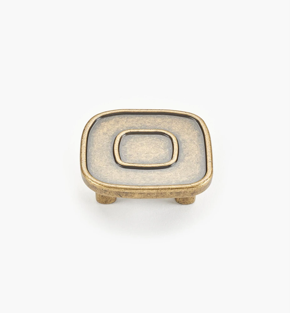 Bouton à motif rectiligne