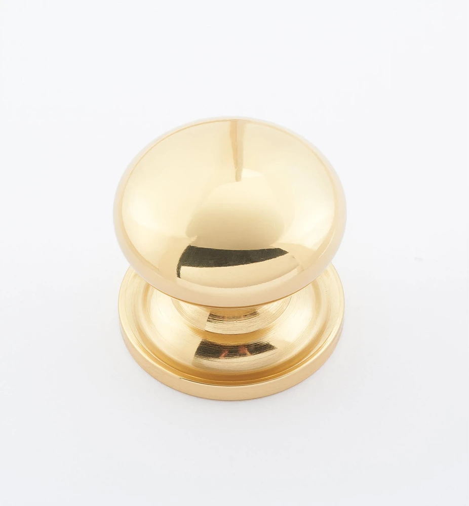 Round Brass Plain Knobs