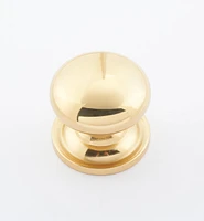 Round Brass Plain Knobs