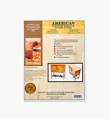 Mission Wine & Spirits Cabinet Plan