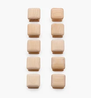 1 1/4" Maple Flat Knob