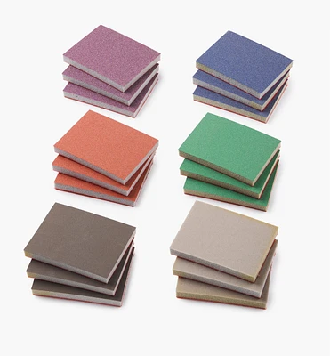 18-Pc. Sample Pack of Mirka HD 3" × 4" × 10mm Grip Abrasive Sponges
