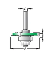 3-Wing Slotting Cutters with Shafts