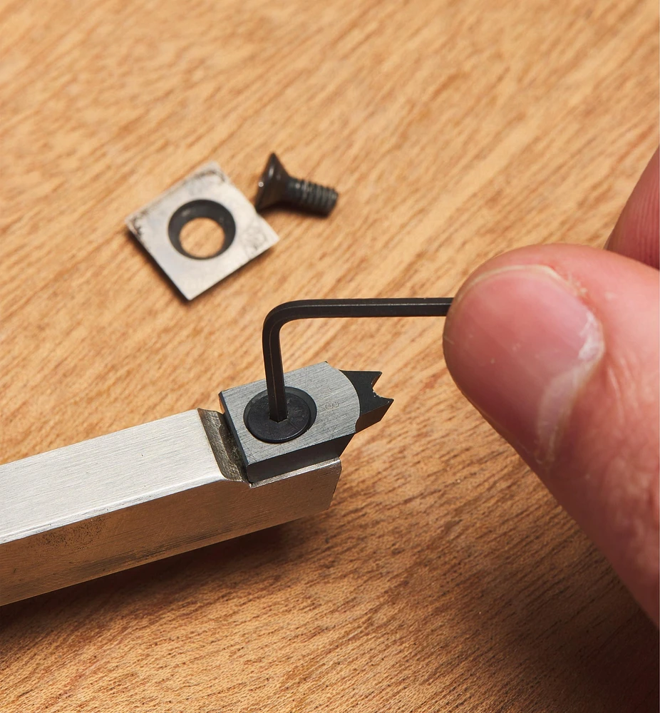 Plaquettes à angle d'attaque négatif pour bourrelet Easy Wood Tools