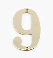 Standard Cast Brass House Numbers