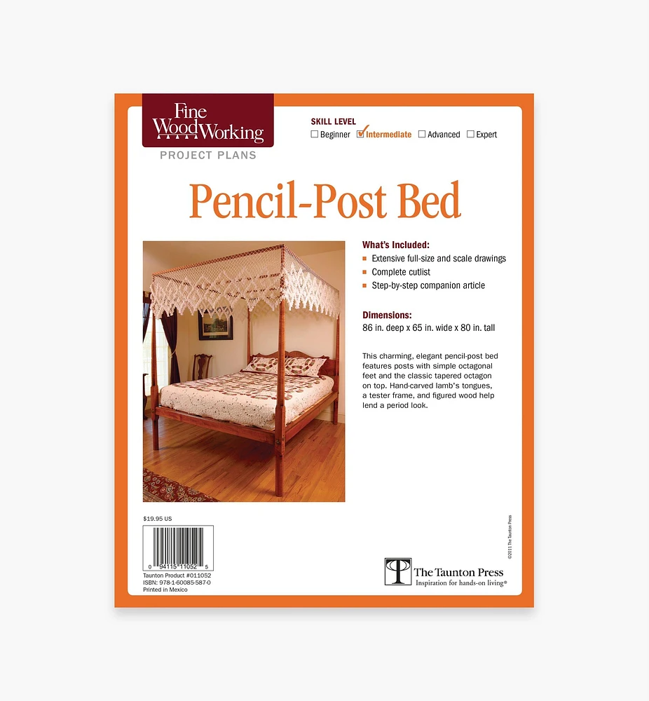 Pencil-Post Bed Plan