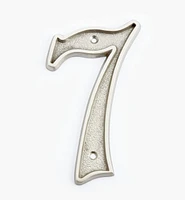 Italic Cast Brass House Numbers