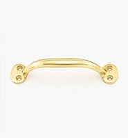 5 1/2" Cast Brass Oval-Post Utility Handle