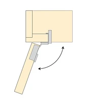 110° Overlay Compact Blumotion Clip Hinges