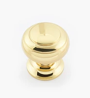 Turned Brass Ring Knobs