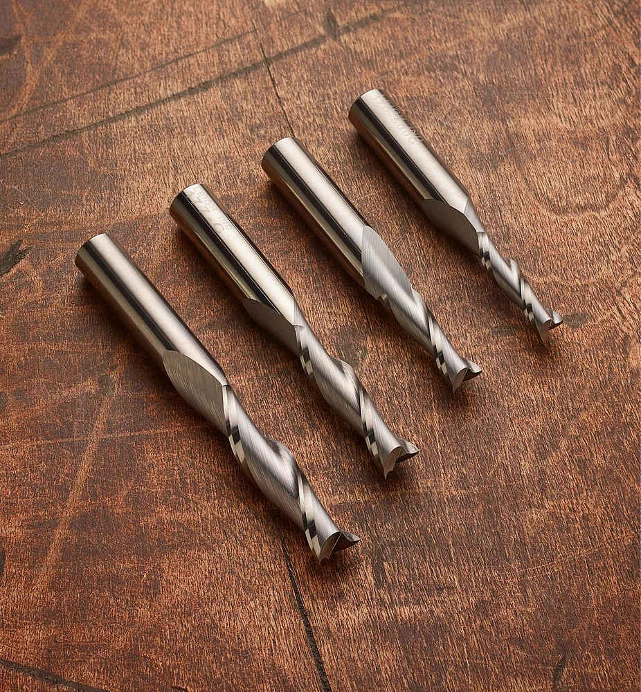 Leigh Solid Carbide Spiral Upcut Bits