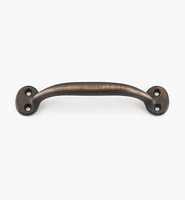5 1/2" Cast Brass Oval-Post Utility Handle