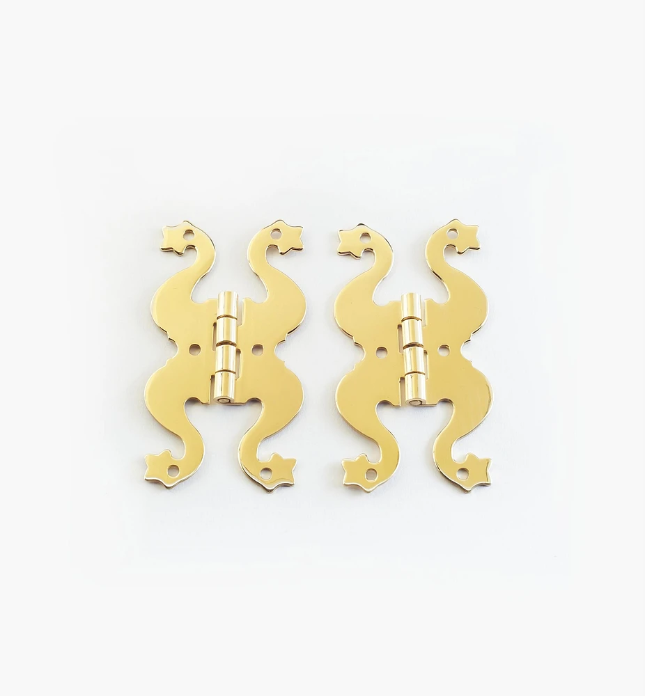 Brass Scroll Hinges