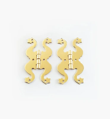 Brass Scroll Hinges