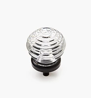 Glass Ringed Ball Knob