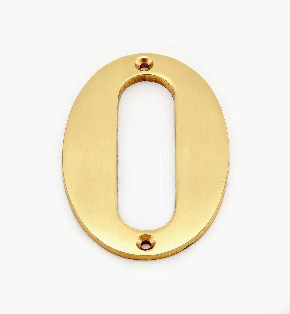 Standard Cast Brass House Numbers