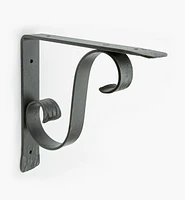 Wrought-Iron Scroll Shelf Bracket