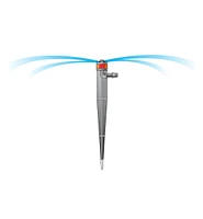 Pressure-Compensating Shrubbler Spikes for Low-Flow Irrigation Systems