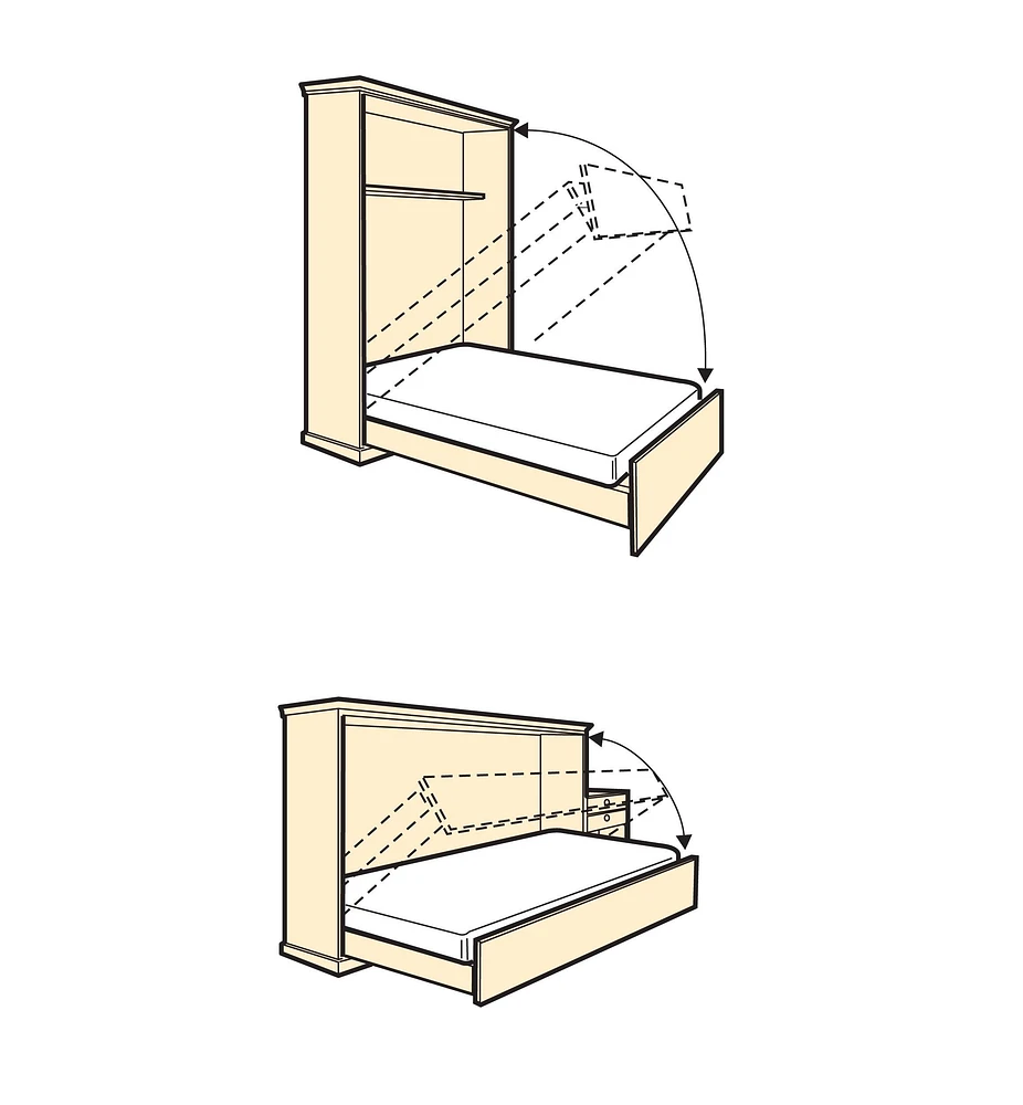 Deluxe Fold-Down Bed Hardware Kits