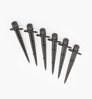 In-Line Shrubbler Spikes for Low-Flow Irrigation Systems