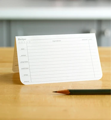 Fiches antitaches pour recettes