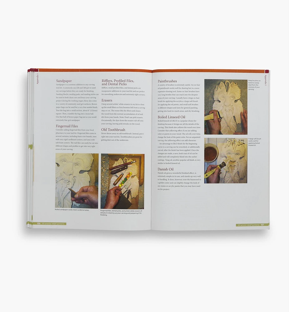 101 Artistic Relief Patterns for Woodcarvers, Woodburners & Crafters