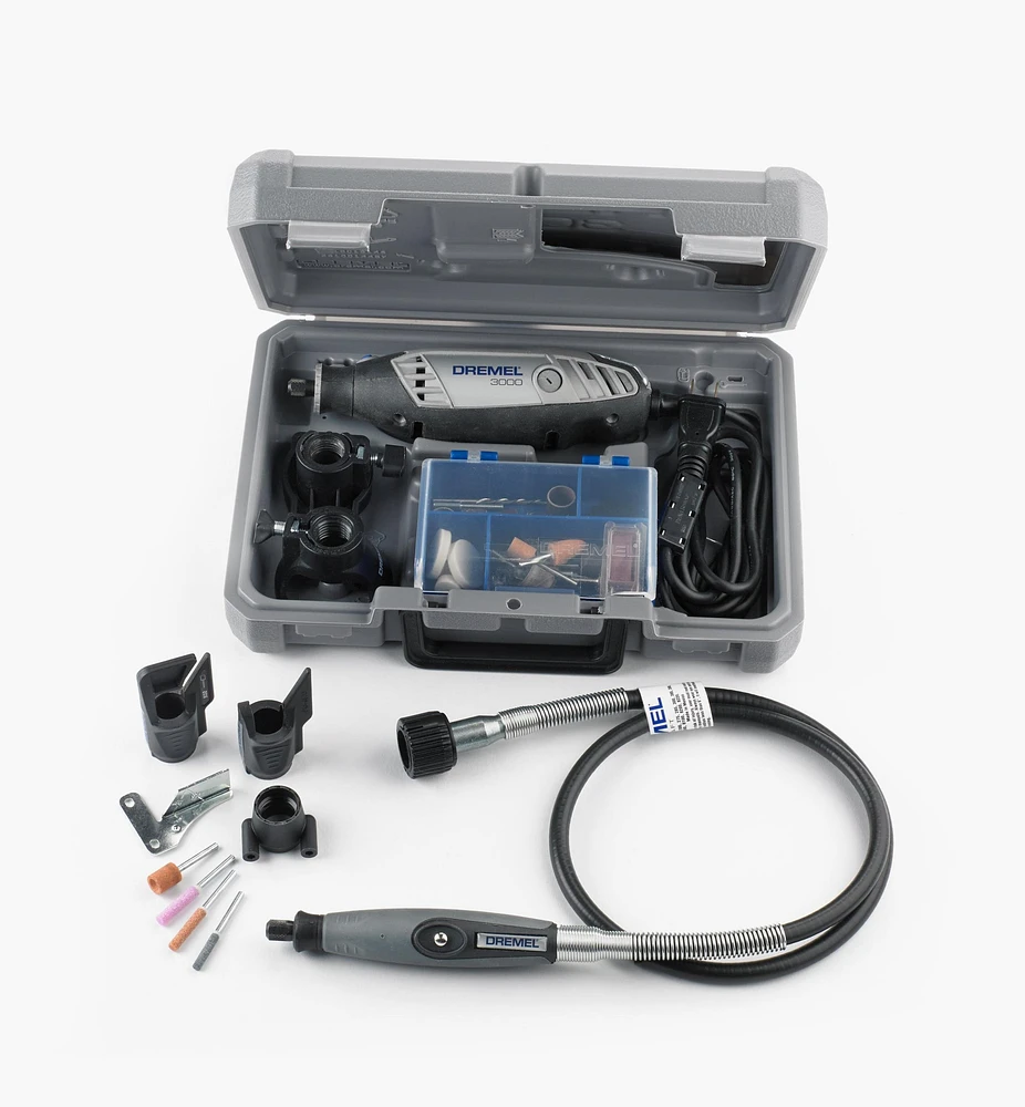 Dremel 3000-2/28 Rotary Tool Kit Bonus 36" Flex Shaft & Sharpening Attachment Kit