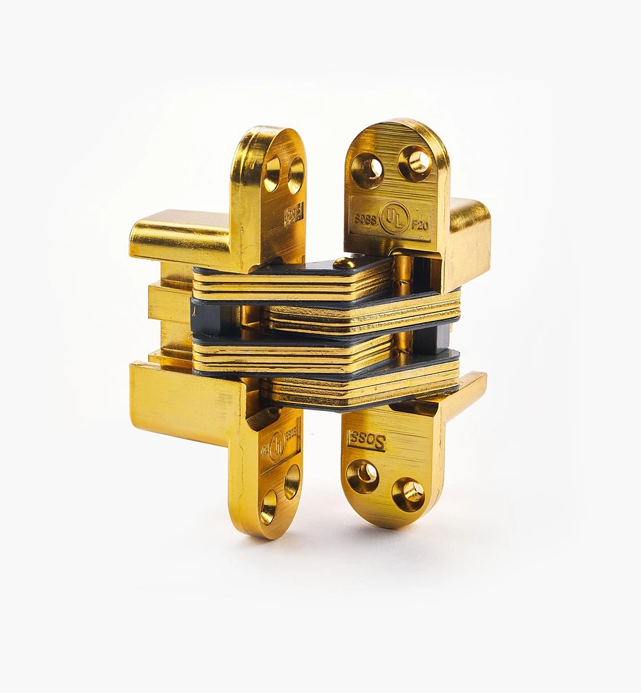 Satin Brass Heavy-Duty SOSS Invisible Hinge