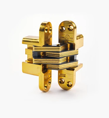 Satin Brass Heavy-Duty SOSS Invisible Hinge
