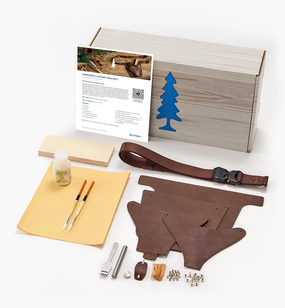 Make It Yourself Gardener's Leather Tool Belt Kit