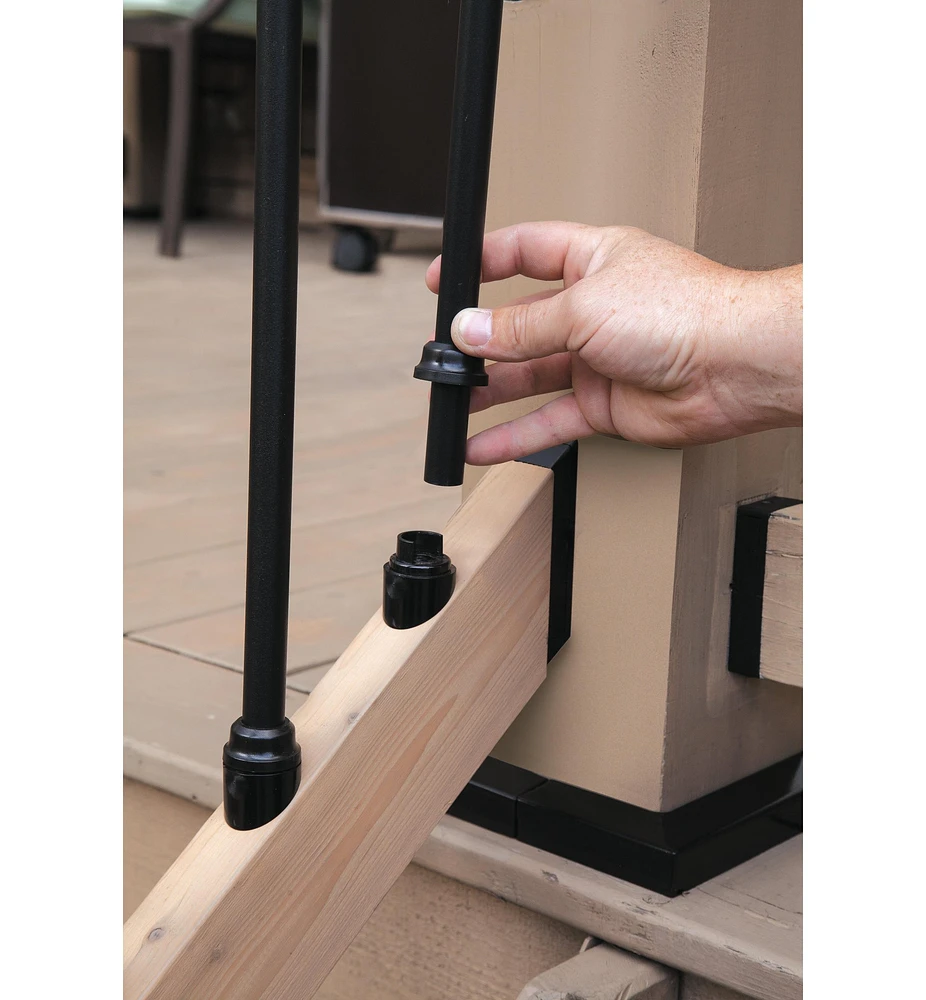 Angled-Base Stair Adapters for Titan Snap 'N Lock Baluster System