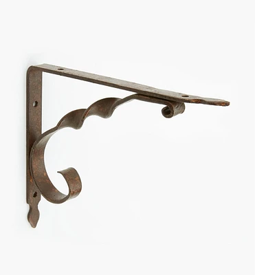 Console en fer forgé pour tablettes, torsade