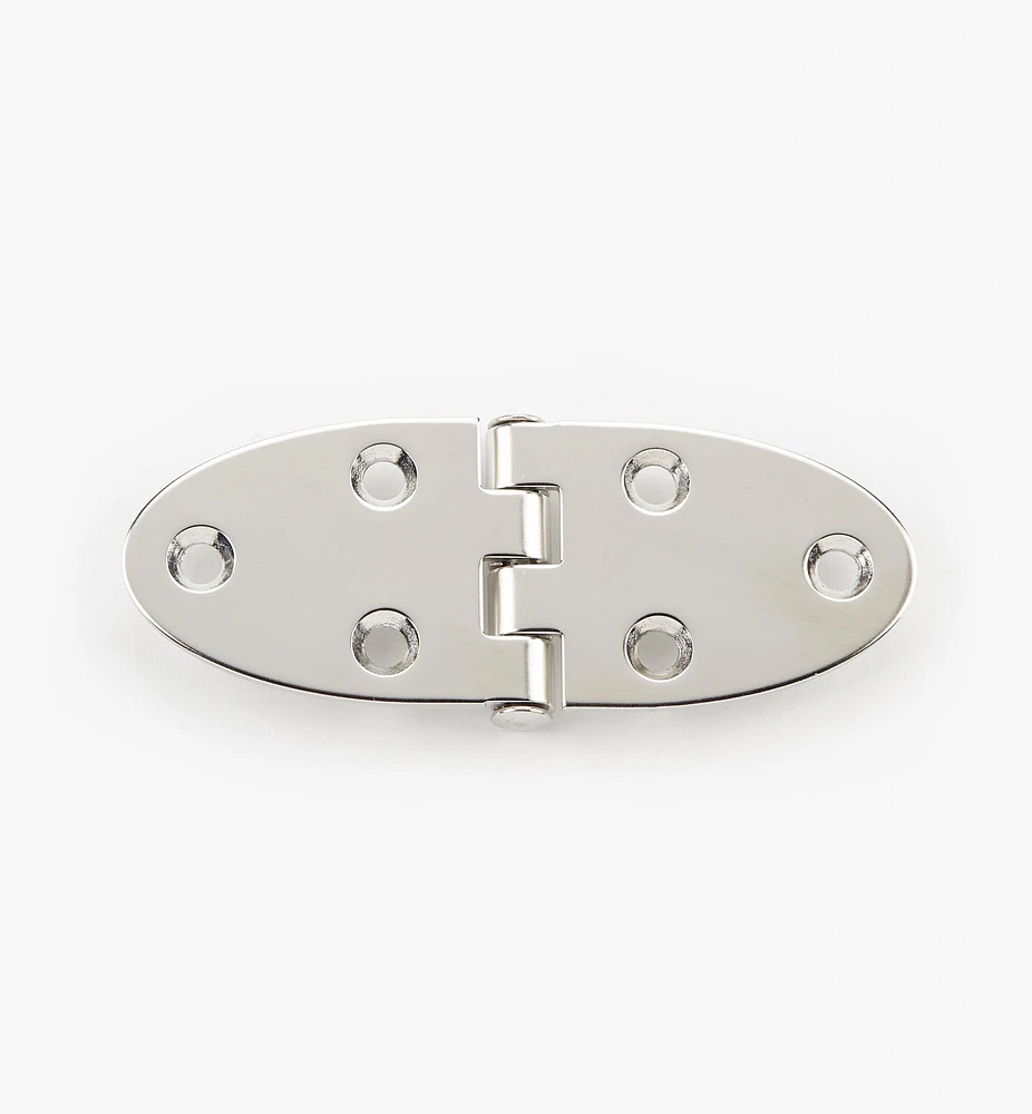 Recessed/Flushed Oval Stainless-Steel Hinges