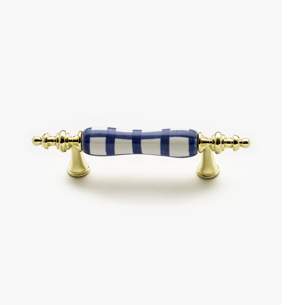 Brass/Ceramic Ornate Pulls