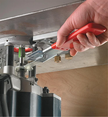 Wrench Extender for Routers and Saws