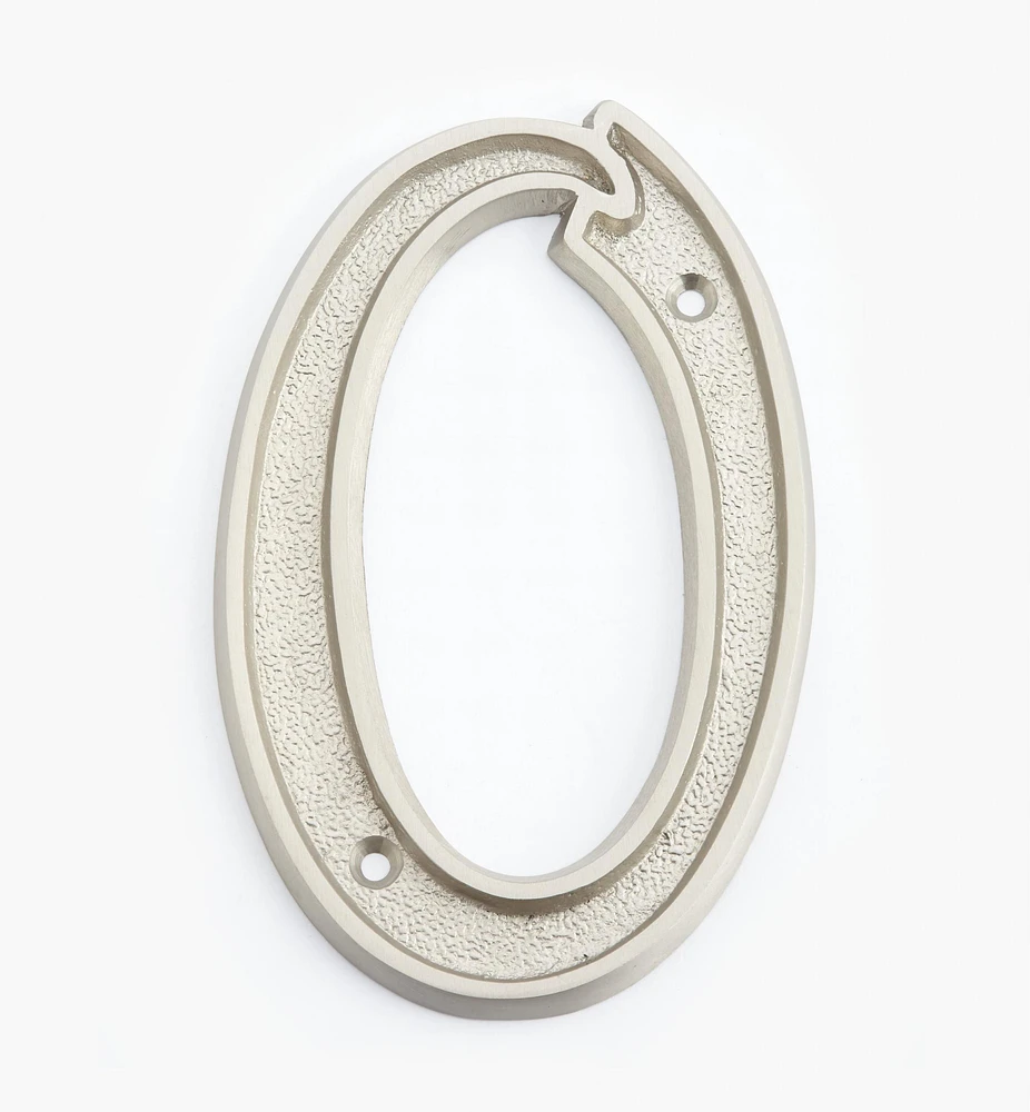 Italic Cast Brass House Numbers