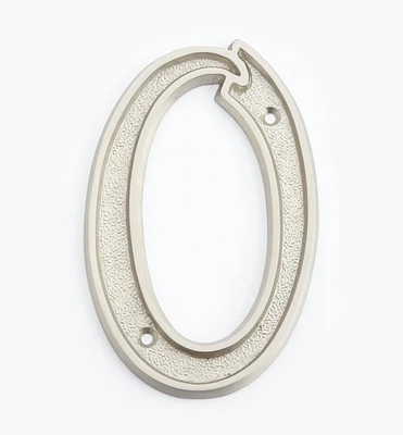 Italic Cast Brass House Numbers