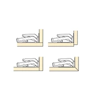 Four-Way 175° Hinges