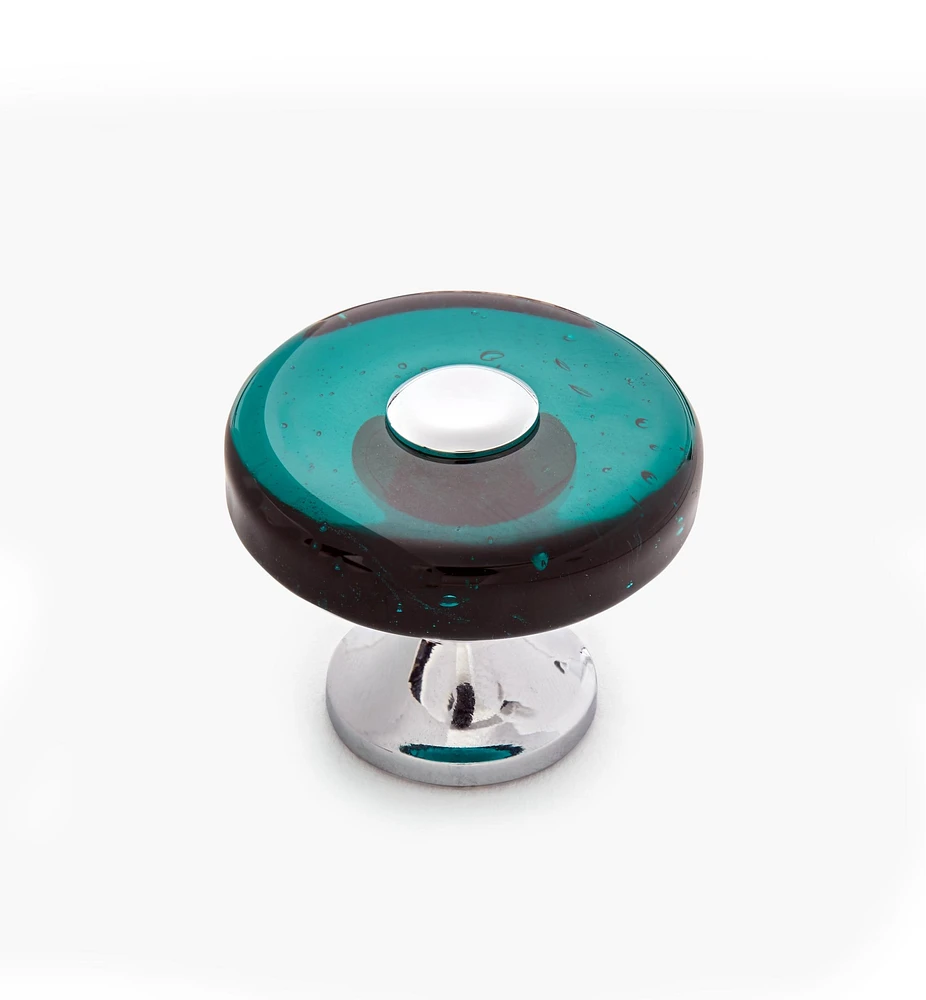Tinted Glass Disc Knob