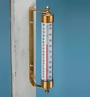 Solid Brass Thermometer