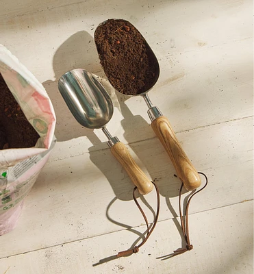 Set of 2 Stainless-Steel Scoops