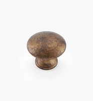 Bouton coulé au fini laiton ancien