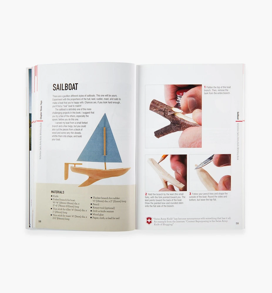 Swiss Army Knife Whittling Book