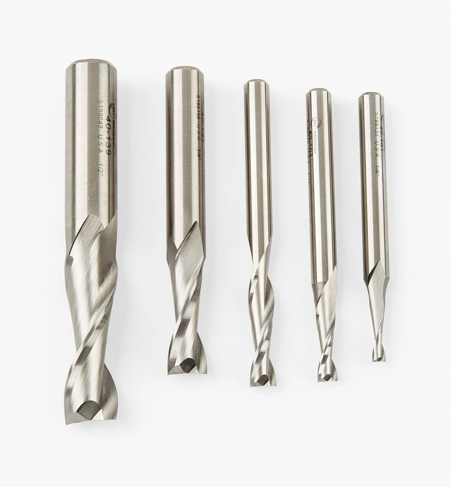 High-Speed Steel Onsrud Spiral Router Bits