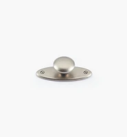 Oval Plate Knob with Escutcheon