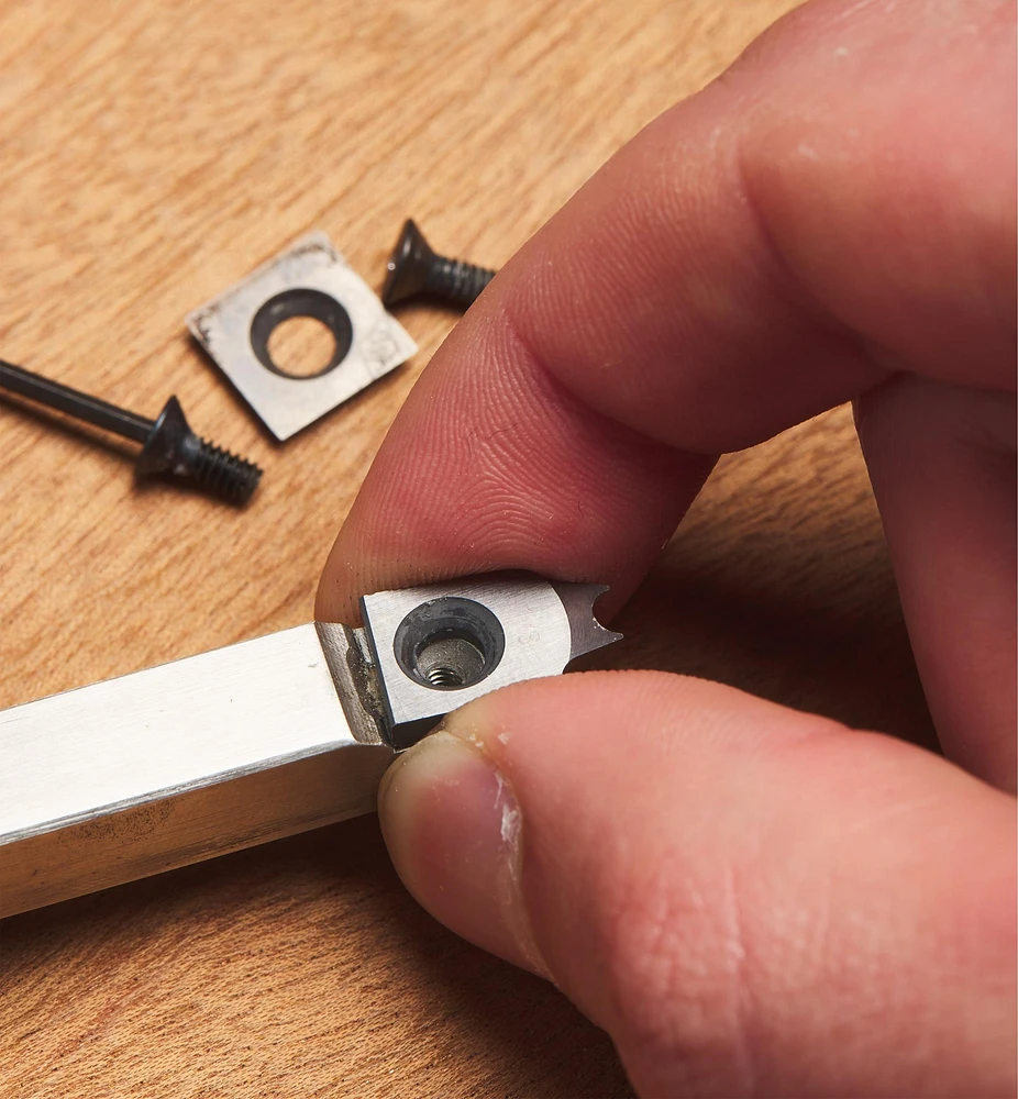 Plaquettes à angle d'attaque négatif pour bourrelet Easy Wood Tools