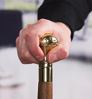 Pommeau de canne en laiton, rond