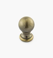 Bouton-boule en laiton tourné